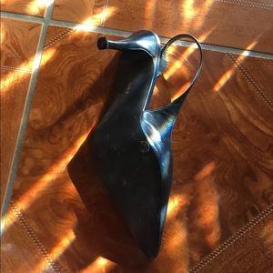 Blue sling back BCBG